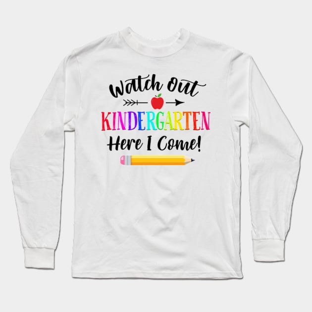 First Day of Kindergarten, Back to School, Preschool, First Grade Long Sleeve T-Shirt by Kreigcv Kunwx